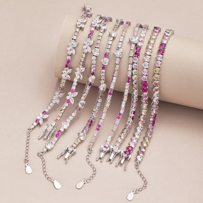 [CiCi]Delicate Colorful Emerald Cut Party Bracelet