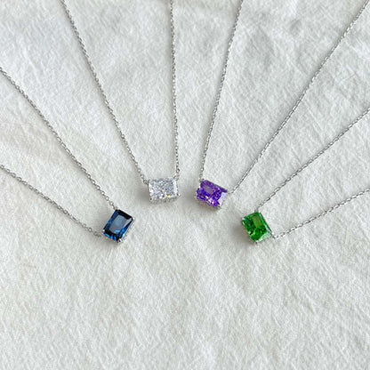 [CiCi]Luxurious Square Shape Colorful Necalack