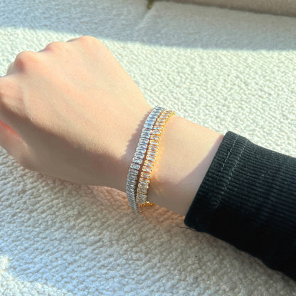 [CiCi]Exquisite Emerald Cut Daily Bracelet