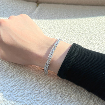 [CiCi]Exquisite Emerald Cut Daily Bracelet