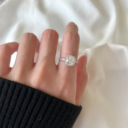 [CiCi]Dazzling Resplendent Round Cut Wedding Ring