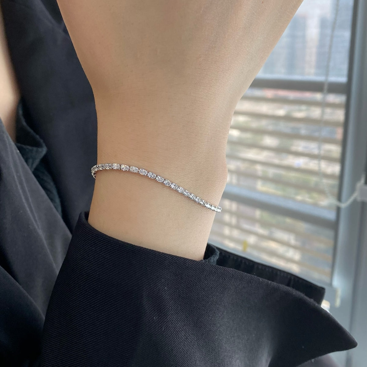 [CiCi]Elegant Emerald Cut Daily Bracelet