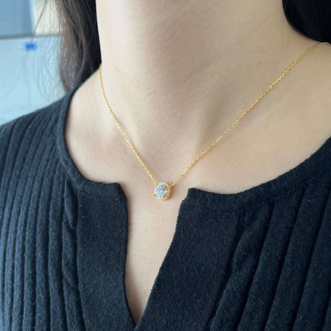 [CiCi]Luxurious Round Cut Necklace