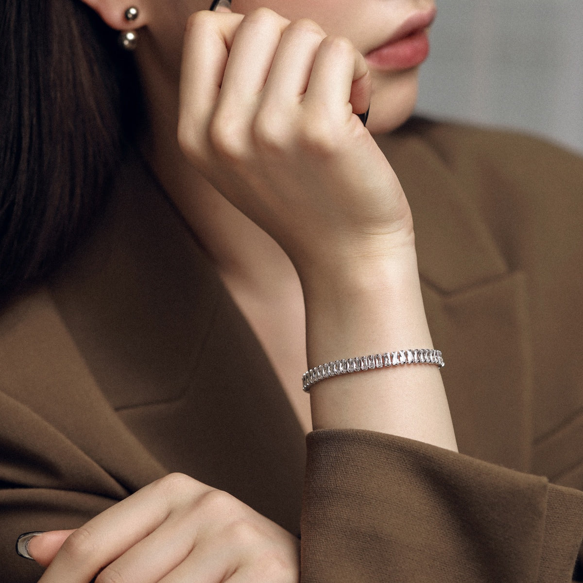 [CiCi]Exquisite Emerald Cut Daily Bracelet