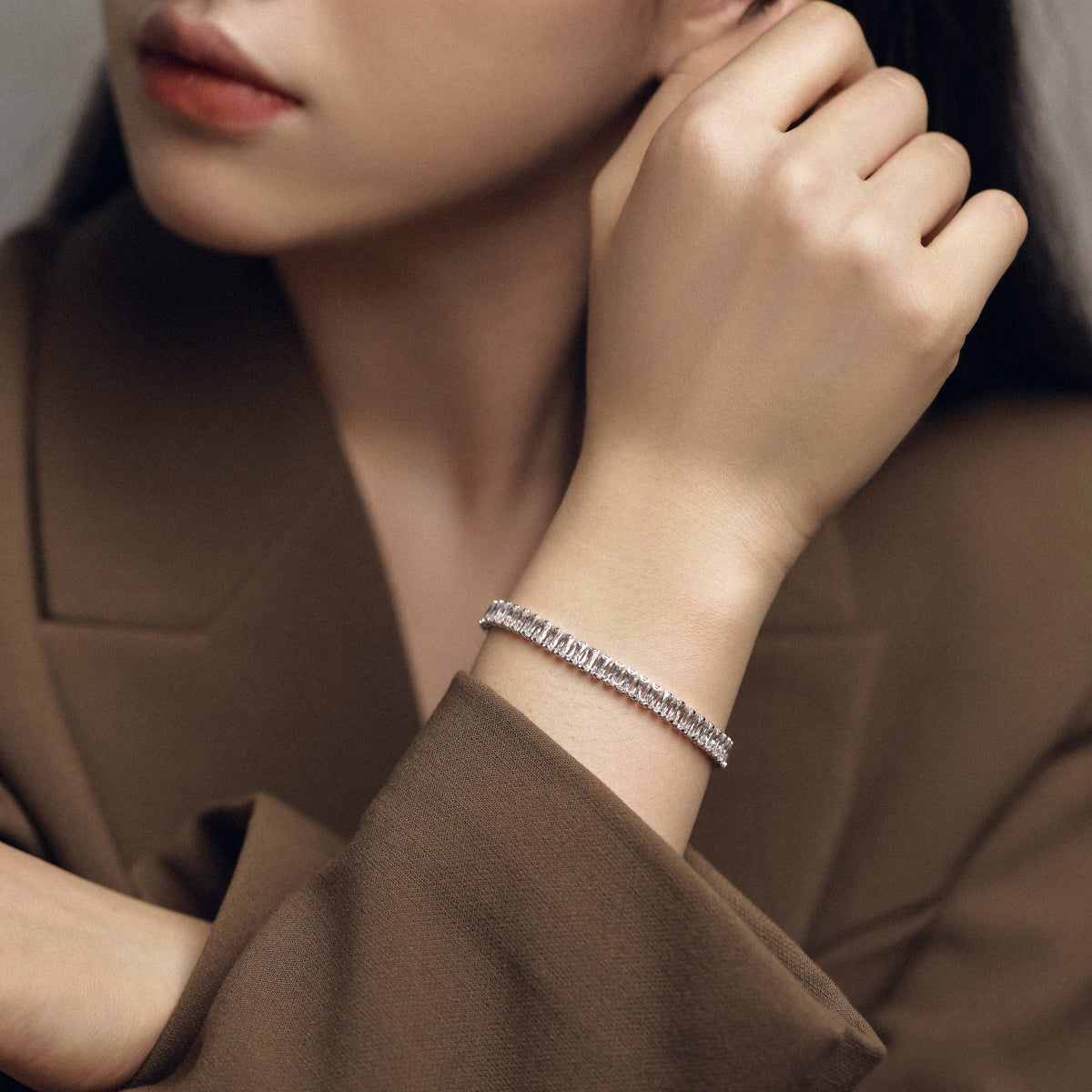[CiCi]Exquisite Emerald Cut Daily Bracelet