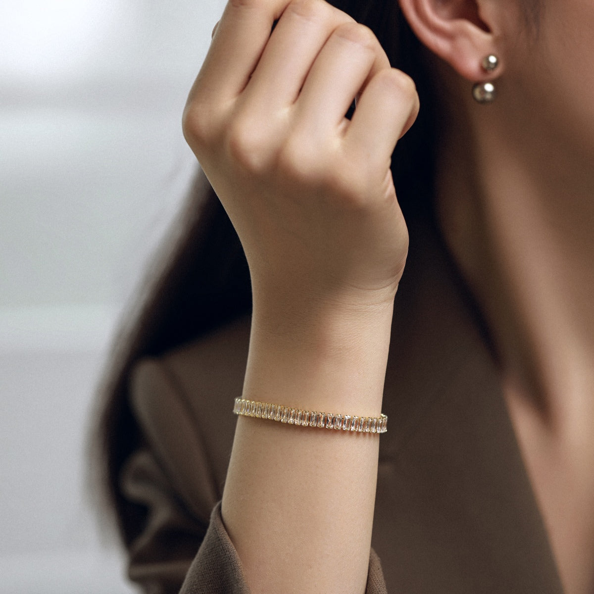 [CiCi]Exquisite Emerald Cut Daily Bracelet