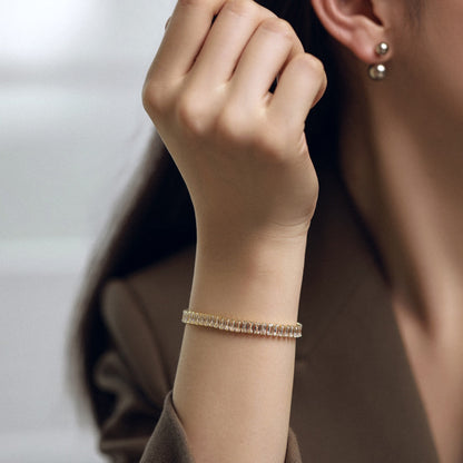 [CiCi]Exquisite Emerald Cut Daily Bracelet