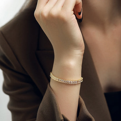 [CiCi]Exquisite Emerald Cut Daily Bracelet