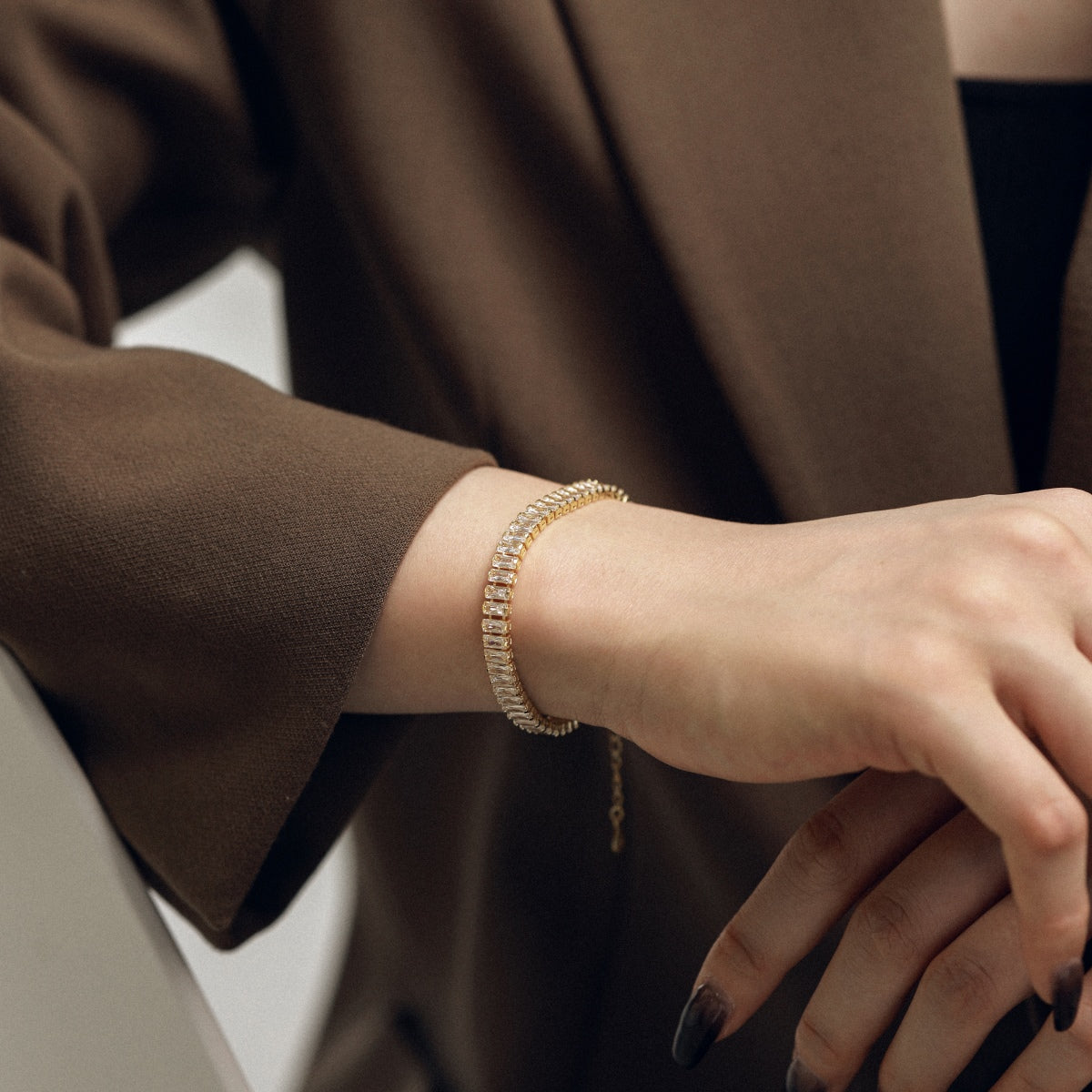 [CiCi]Exquisite Emerald Cut Daily Bracelet