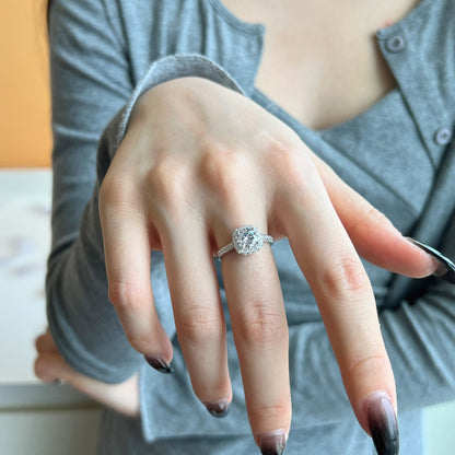[CiCi]Dazzling Resplendent Round Cut Wedding Ring