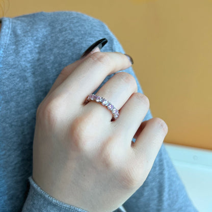 [CiCi]Eternity Round Cut Tennis Ring