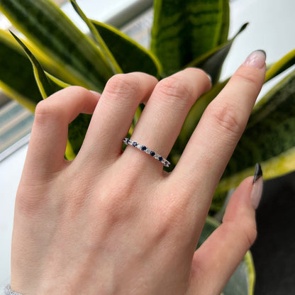 [CiCi]Exquisite Colorful Round Cut Tennis Ring