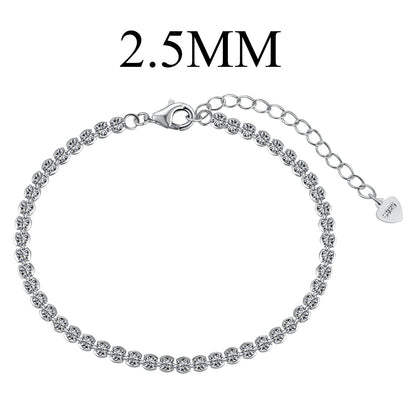 [CiCi]Dazzling Sparkling Round Cut Daily Bracelet