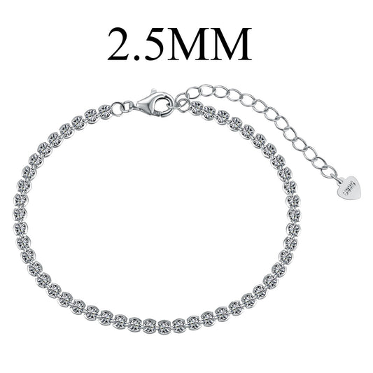 [CiCi]Dazzling Sparkling Round Cut Daily Bracelet