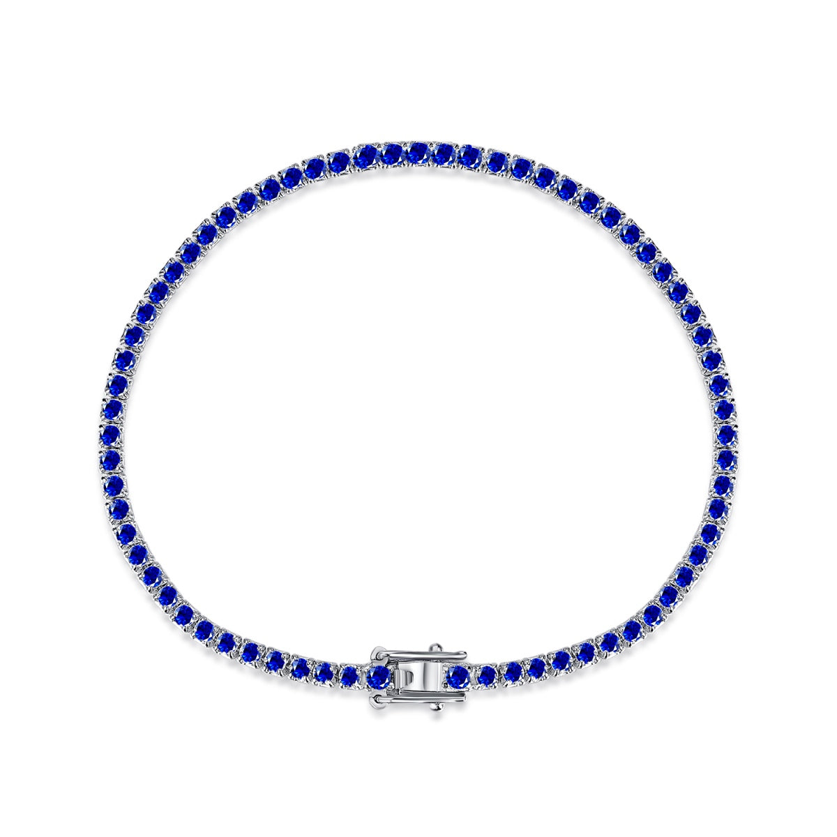 [CiCi]Dazzling Colorful Round Cut Daily Bracelet