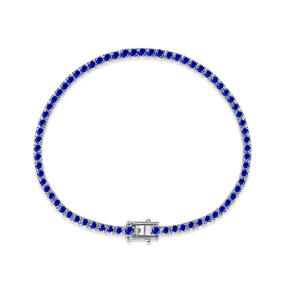 [CiCi]Dazzling Colorful Round Cut Daily Bracelet