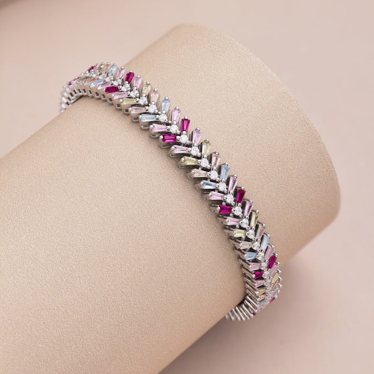 [CiCi]Dainty Radiant Emerald Cut Daily Bracelet