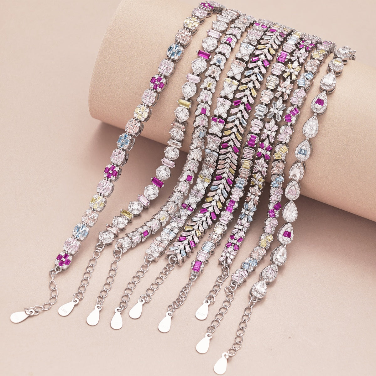[CiCi]Dainty Radiant Emerald Cut Daily Bracelet