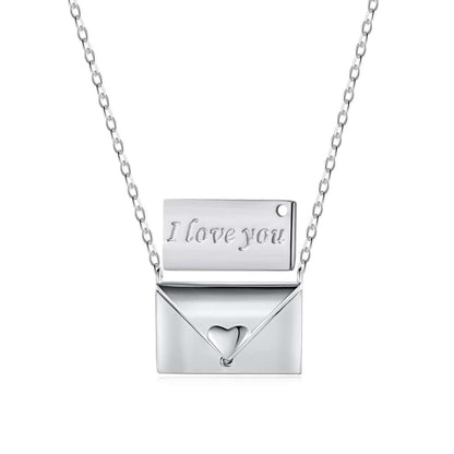 [CiCi]Envelope Heart Shape Mother's Day Necklace