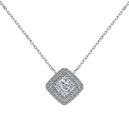 [CiCi]Sparkling Asscher Cut Necklace