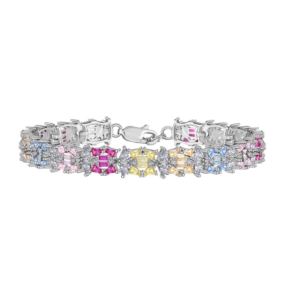 [CiCi]Delicate Colorful Multi Cut Party Bracelet