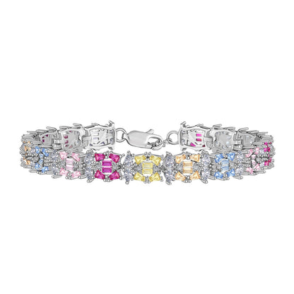 [CiCi]Delicate Colorful Multi Cut Party Bracelet
