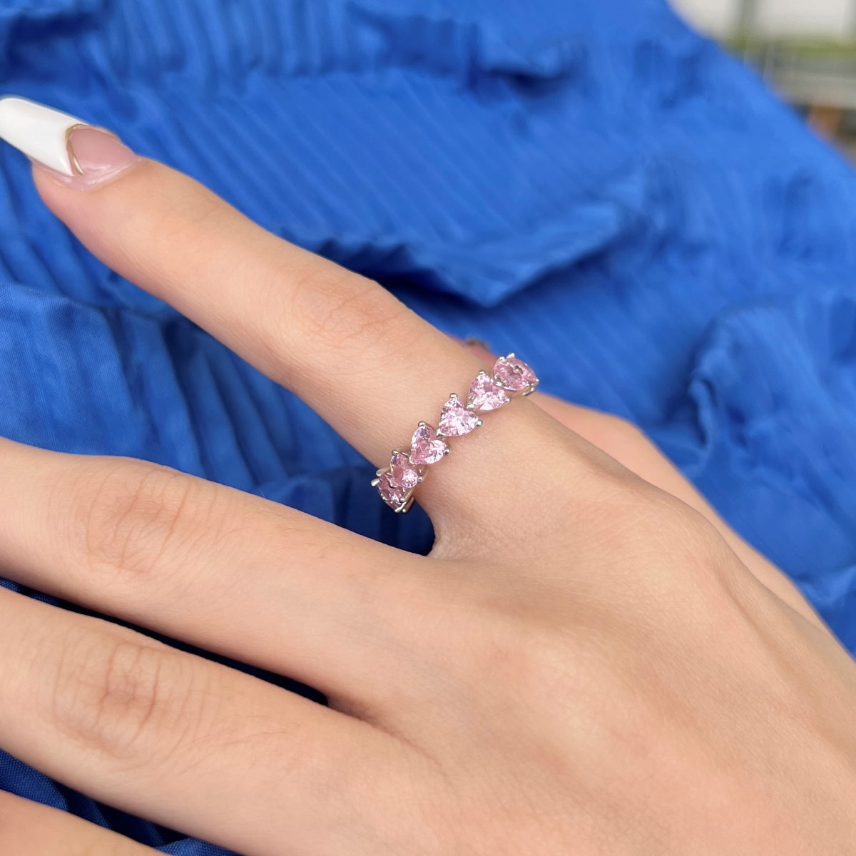 [CiCi]0.25 Carat Radiant Romance Heart Cut Lover Ring