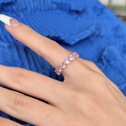 [CiCi]0.25 Carat Radiant Romance Heart Cut Lover Ring