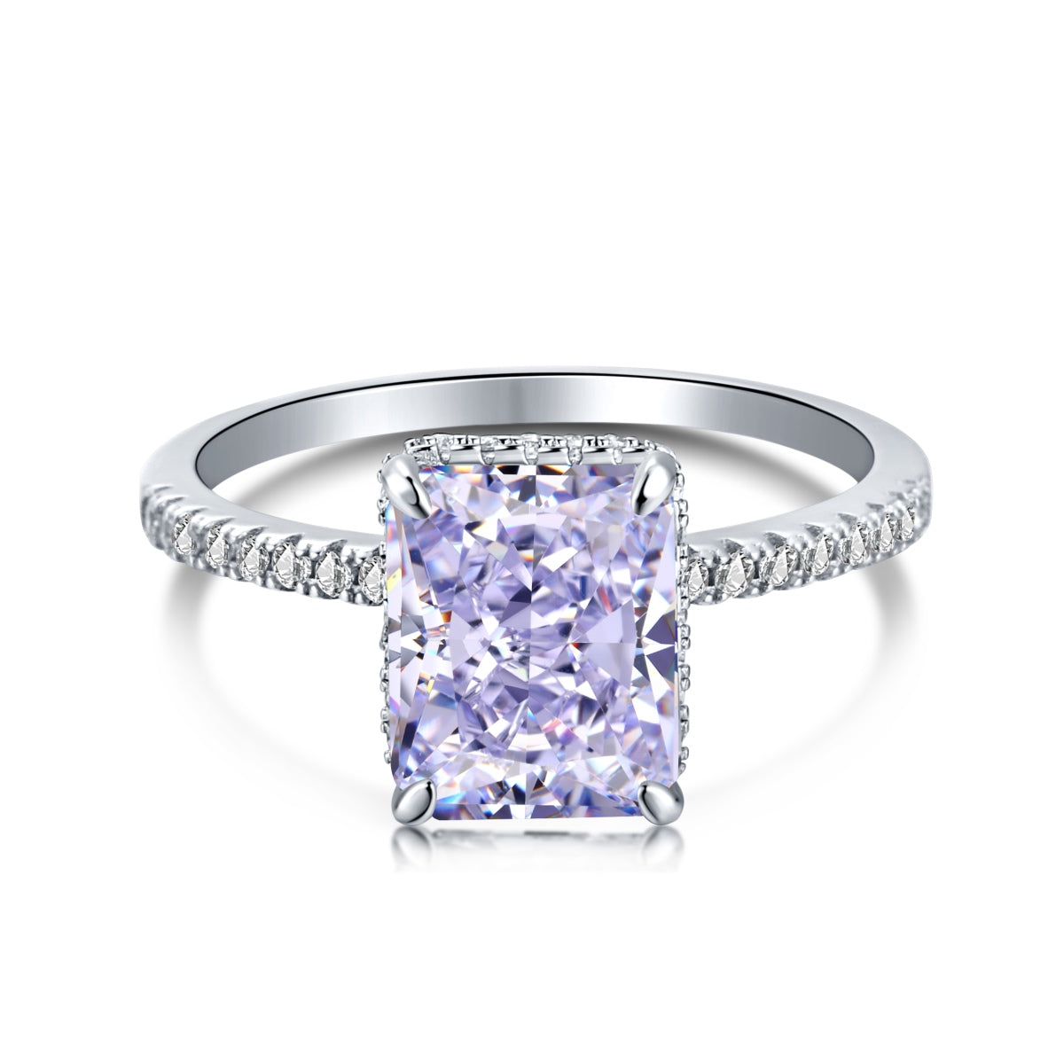 [CiCi]4.0 Carat Luxurious Engagement Ring