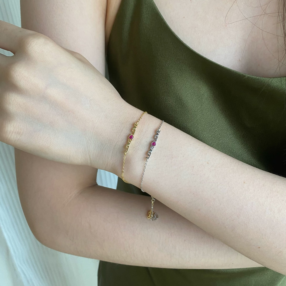 [CiCi]Romantic Heart Shape Lover Bracelet