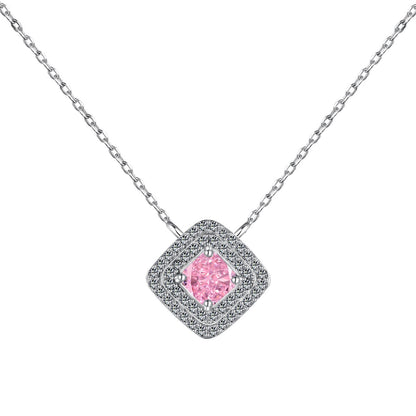 [CiCi]Sparkling Asscher Cut Necklace