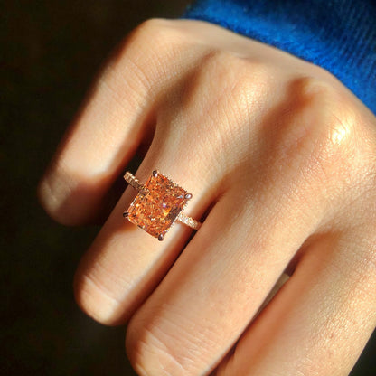 [CiCi]4.0 Carat Luxurious Engagement Ring