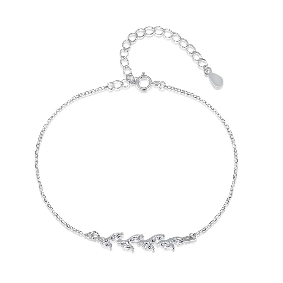 [CiCi]Elegant Wheat Leaves Shape Bracelet