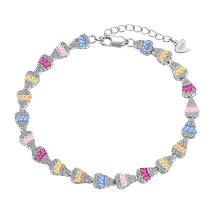 [CiCi]Radiant Water Drop Shape Daily Bracelet