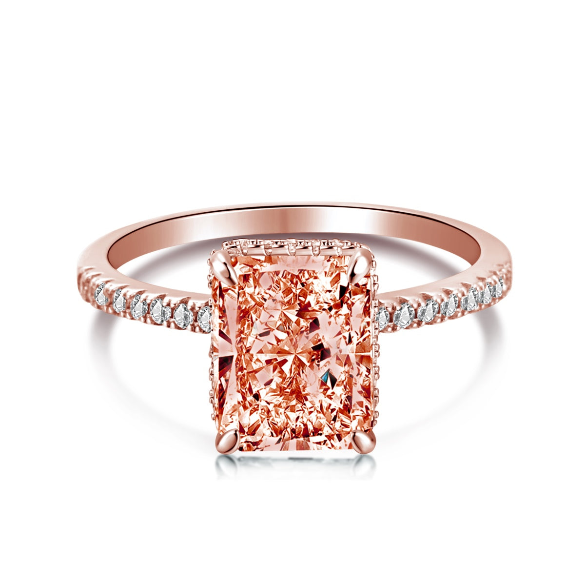 [CiCi]4.0 Carat Luxurious Engagement Ring