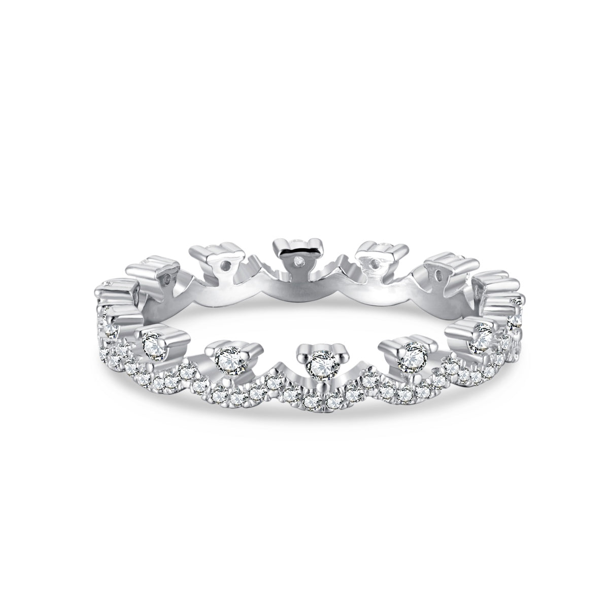 [CiCi]Elegant Resplendent Round Shape Party Ring