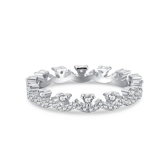 [CiCi]Elegant Resplendent Round Shape Party Ring