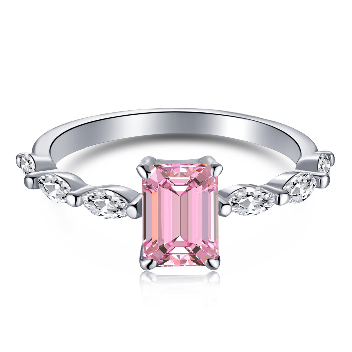 [CiCi]1.0 Carat Dainty Resplendent Radiant Cut Daily Ring