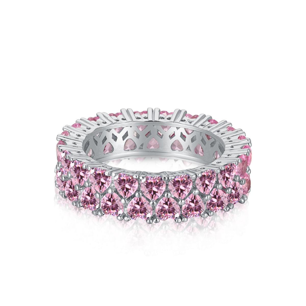 [CiCi]Sparkling Full Heart Ring