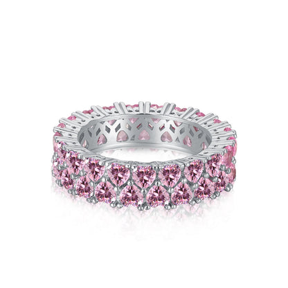 [CiCi]Sparkling Full Heart Ring