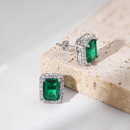 [CiCi]Luxurious Dainty Emerald Cut Banquet Earrings