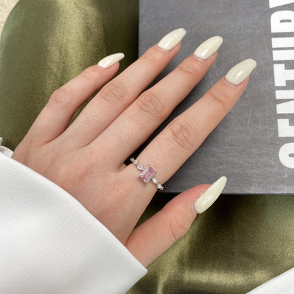 [CiCi]1.0 Carat Dainty Resplendent Radiant Cut Daily Ring