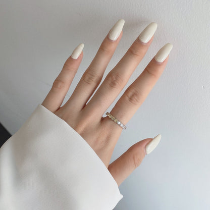 [CiCi]Sparkling Round Cut Tennis Ring