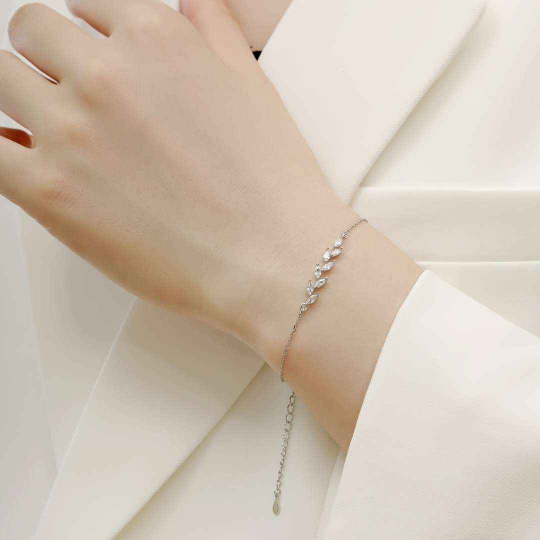 [CiCi]Elegant Wheat Leaves Shape Bracelet