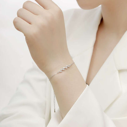 [CiCi]Elegant Wheat Leaves Shape Bracelet
