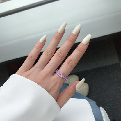 [CiCi]Sparkling Full Heart Ring