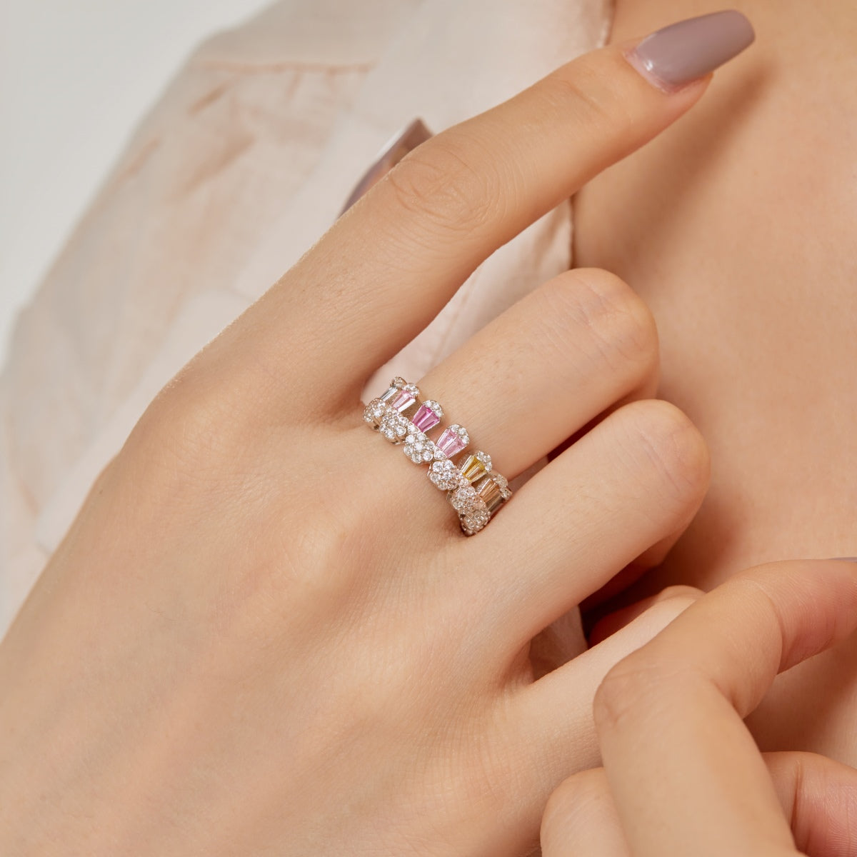 [CiCi]Gorgeous Radiant Cut Daily Ring