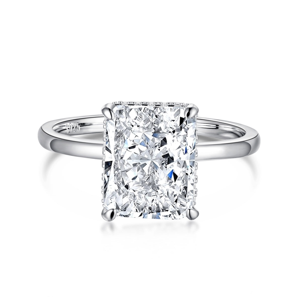 [CiCi]4.0 Carat Ornate Enchanting Radiand Cut Banquet Ring