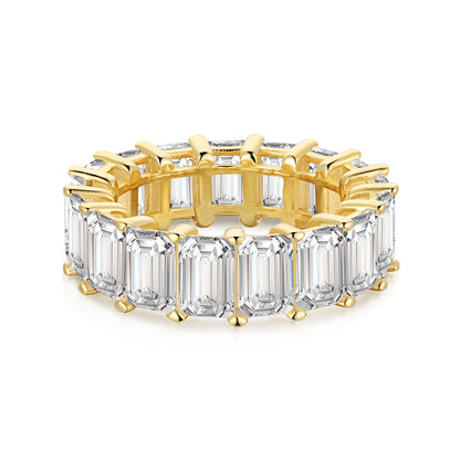 [CiCi]0.75 Carat Elegant Emerald Cut Tennis Ring