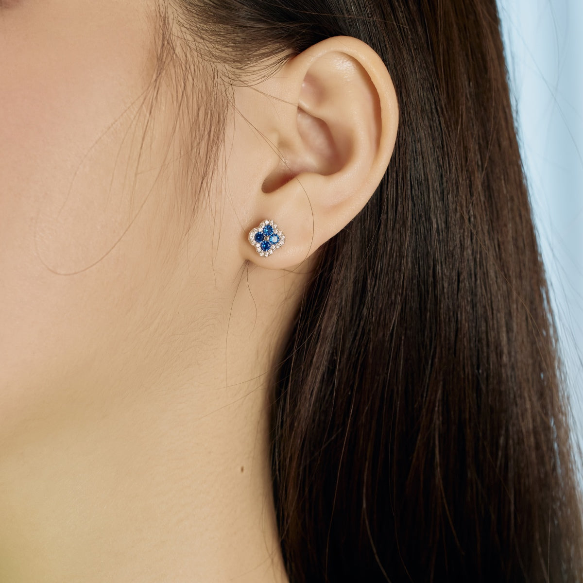 [CiCi]Four-Leaf Clover Flower Shaped Earrings